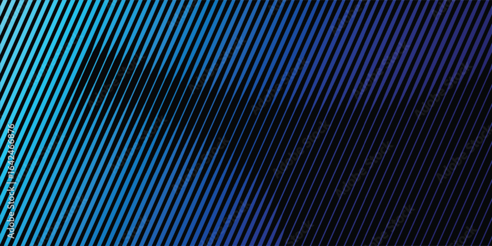 Poster modern abstract background with dynamic diagonal blue and black lines