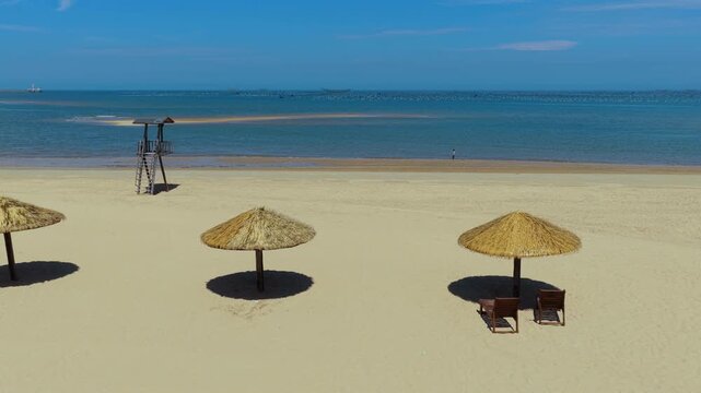 Tropical beach in Wushi Town