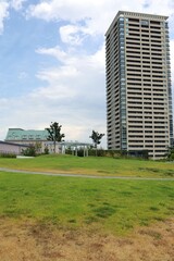 August 8, 2025, Takarazuka City, Hyogo Prefecture, Japan. Scenery around the Takarazuka City Cultural Arts Center .
