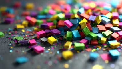 Vibrant colorful confetti explosion celebration, party concept, festive abstract colorful - Powered by Adobe
