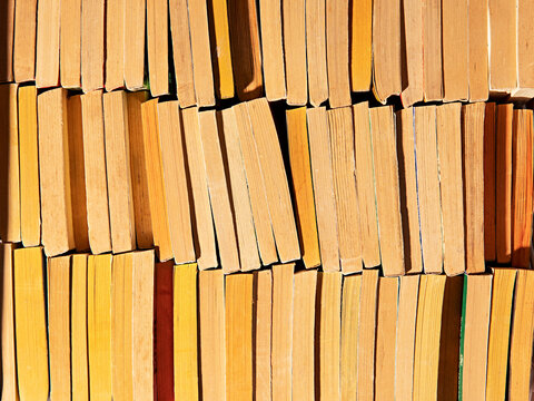 Graphic background with books stacked