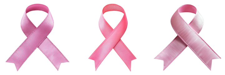 Pink ribbon breast cancer awareness