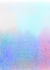 ゴールドの粒が散るパステルカラーのグラデーション水彩テクスチャ