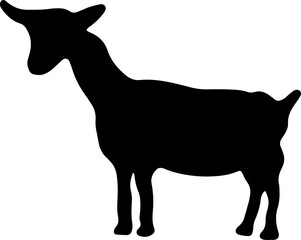 Goat Silhouette Black