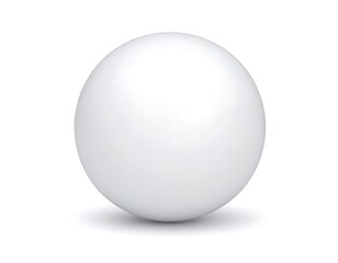 A plain white sphere.  Perfect, round egg shape