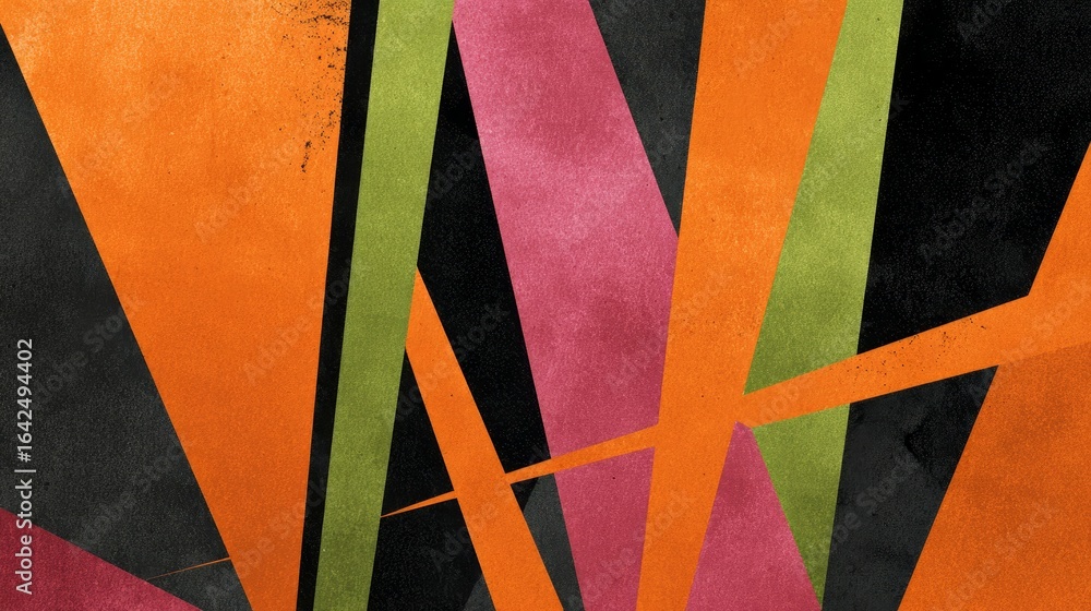 Aufkleber a visually stunning colorful abstract design masterpiece featuring vibrant flowing shapes and dynami