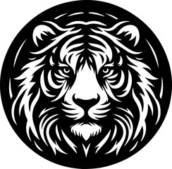 sketch vector illustration image design icon logo symbol tiger head abstract modern