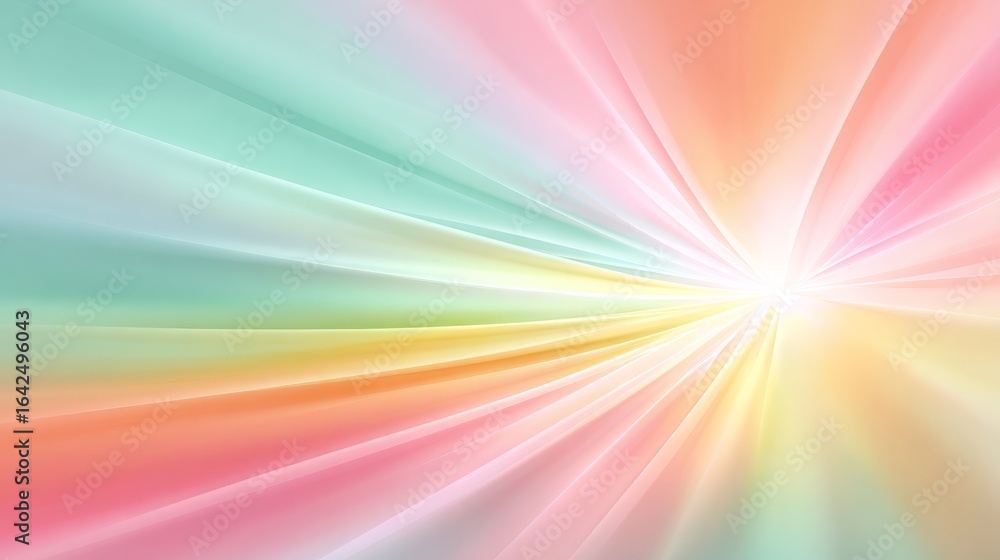 Poster vibrant abstract background illustration featuring a radiant central light burst effect with colorfu
