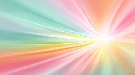 Obraz premium Vibrant abstract background illustration featuring a radiant central light burst effect with colorful shimmering particles and glowing energy beams creating a dynamic visual spectacle.