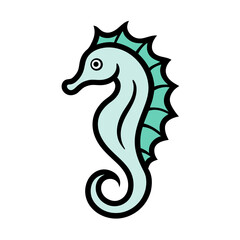 Fototapeta premium Black and white horse vector illustration drawing silhouette wildlife cartoon animal design