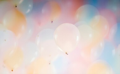 Colorful hot air balloons float in a brilliant blue sky, a vibrant celebration of fun and freedom.