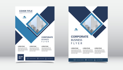 Minimalist Company Profile Flyer with Clean Business Layout and Shapes