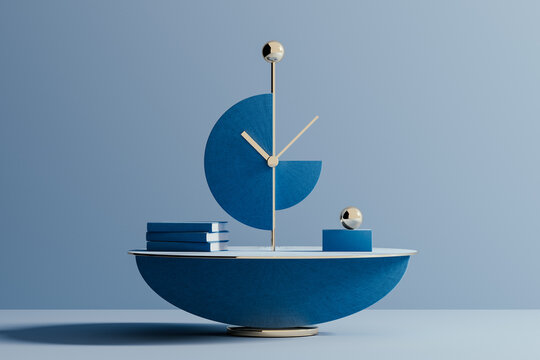 Elegant minimalist clock design showcasing modern time concept