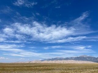 blue sky and clouds