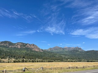 Fototapeta premium mountain landscape with blue sky