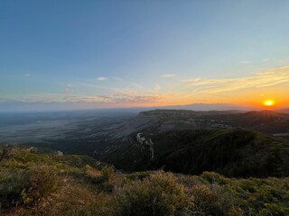 Obraz premium sunset in the mountains