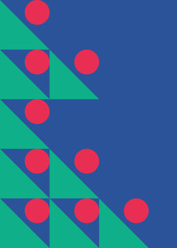 Geometric pattern in shape of Christmas tree