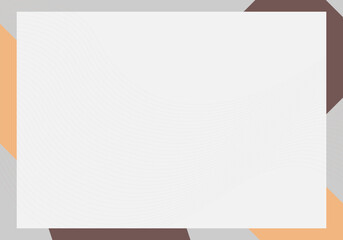 Certificate template with no text in it, ready to use. Modern appreciation frame template.