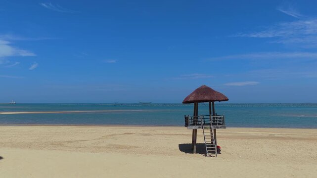 Tropical beach in Wushi Town