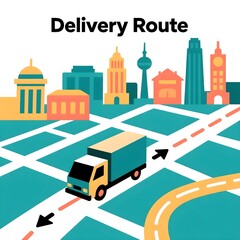 Fototapeta premium delivery illustration