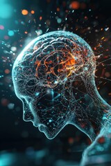 A surreal AI consciousness expanding beyond human limitations, Rare Computing