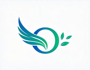 Naklejka premium Abstract wing logo