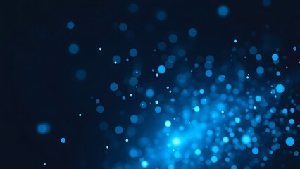 An abstract visualization of glowing blue particles floating in dark space, representing data in a creative way.