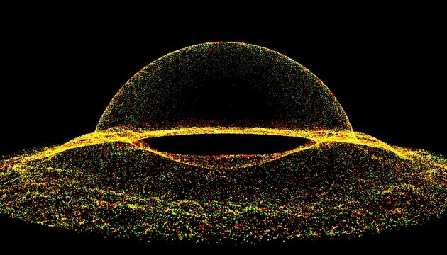 Eye tissue cross-section image