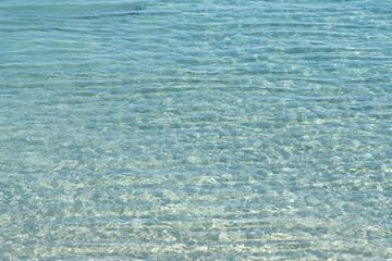 エメラルドブルーの海