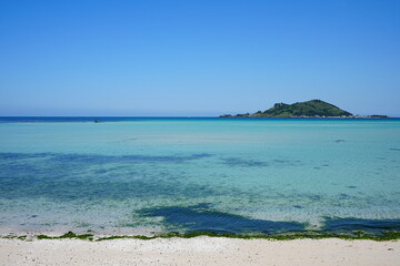 fine coast line and clear water
