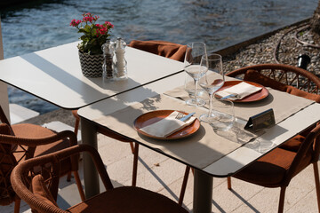 Reserved Dining Table by the Water
