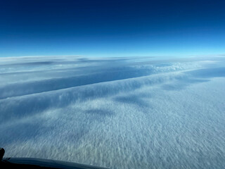 a Lager rotor cloud as seen from an airliner from thirty-seven thousand feet above Greenland.