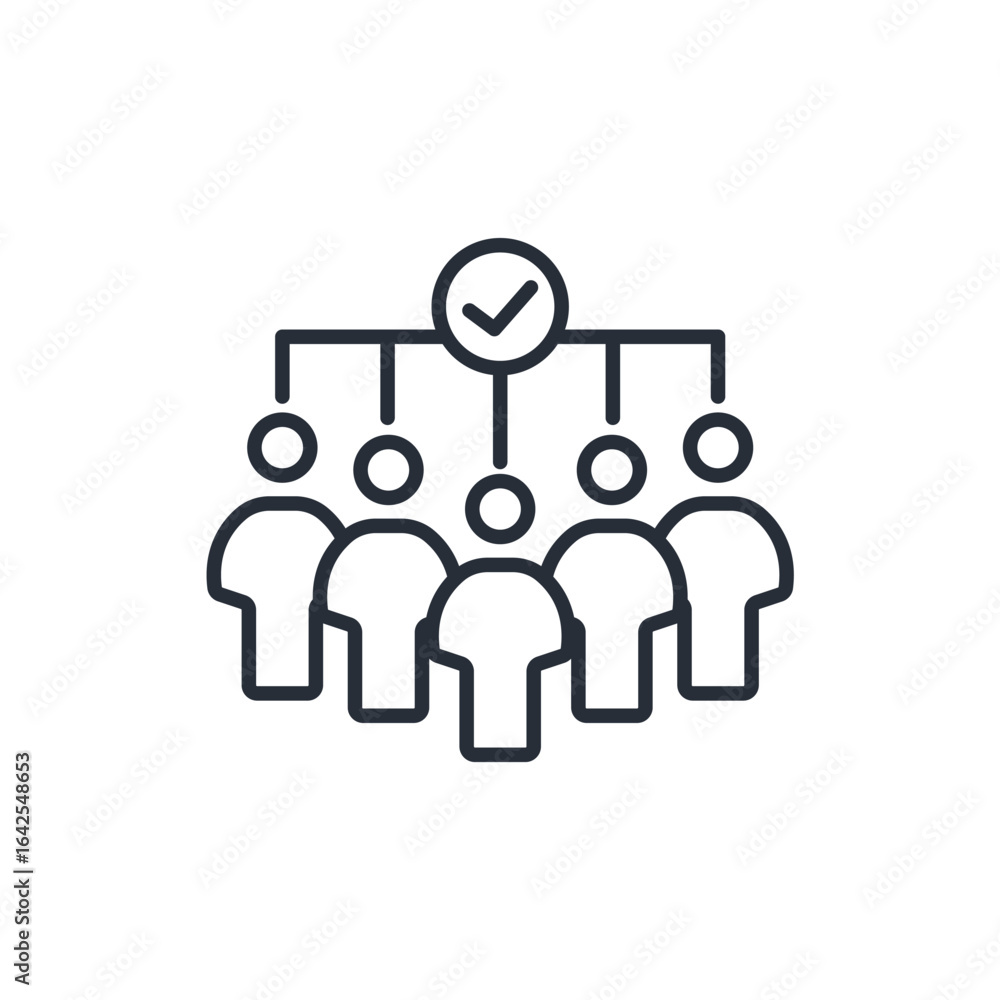 Poster participant icon. vector.editable stroke.linear style sign for use web design,logo.symbol illustrati