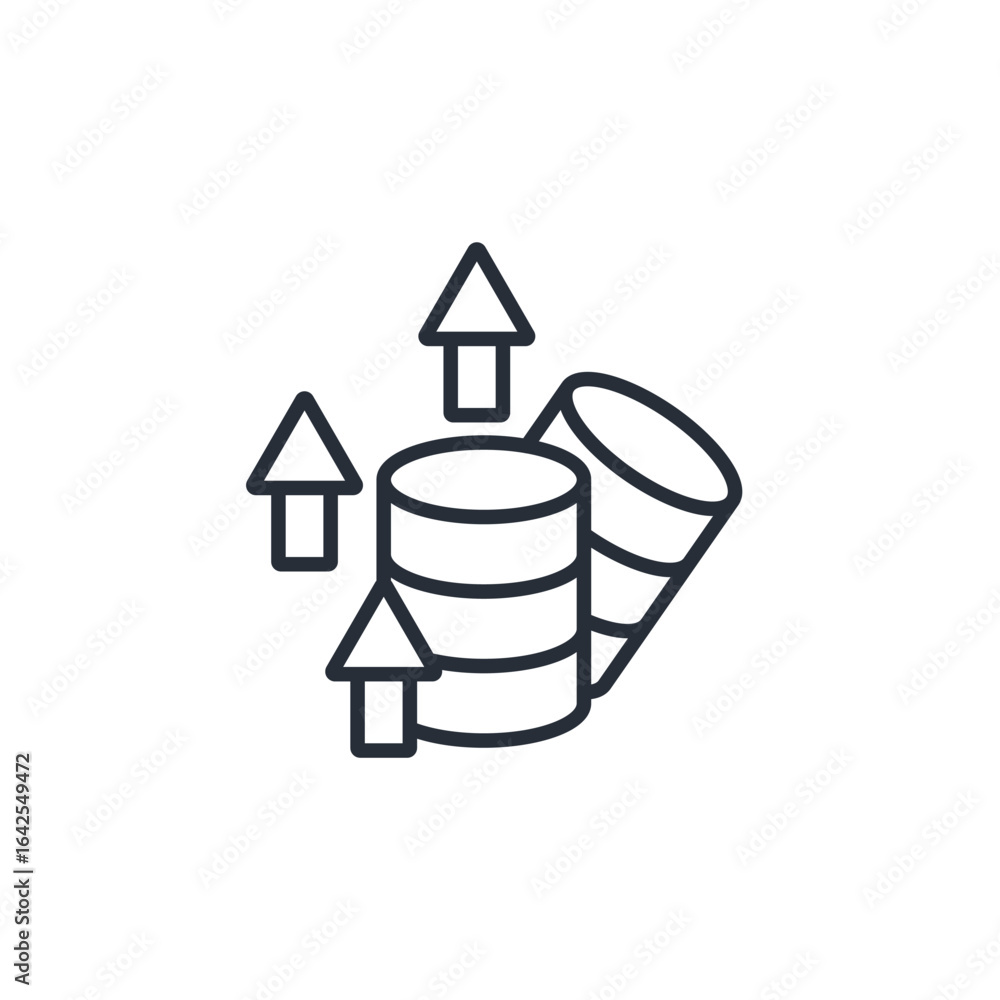 Poster data collection icon. vector.editable stroke.linear style sign for use web design,logo.symbol illust