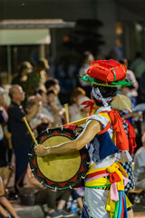 盛岡さんさ踊りの太鼓パレード