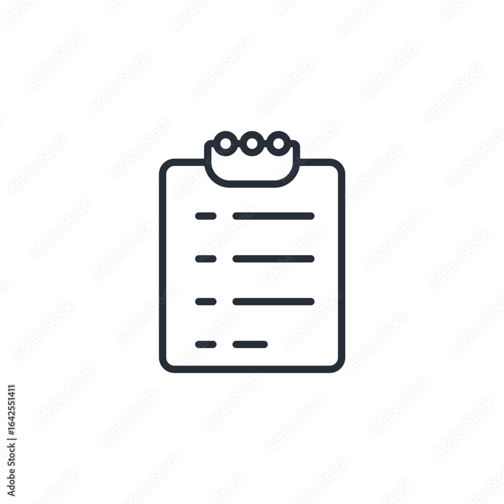 Poster survey icon. vector.editable stroke.linear style sign for use web design,logo.symbol illustration.