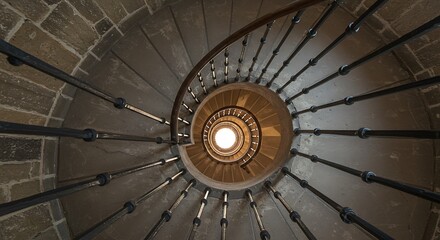 Spiral Staircase View From Below