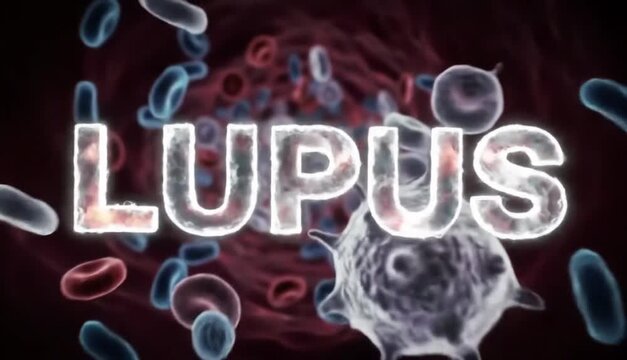 Animated Immune Response: White Blood Cells Attacking in Lupus Simulation