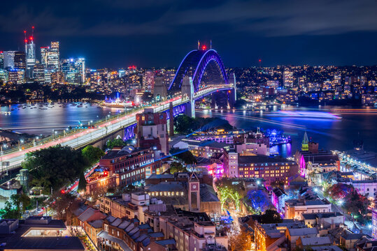 The colourful Vivid festival in Sydney Australia 