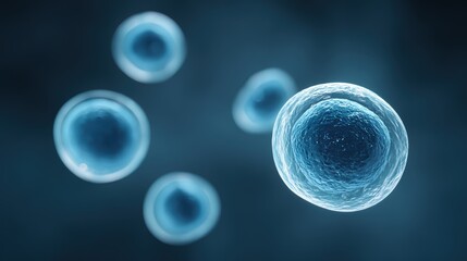 Blue Cell Structure - Medical, Biological, Microscopic