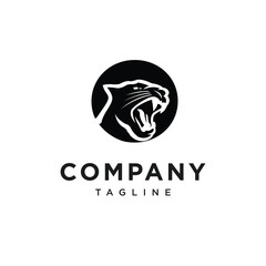 Letter O Black Panther Logo Icon vector