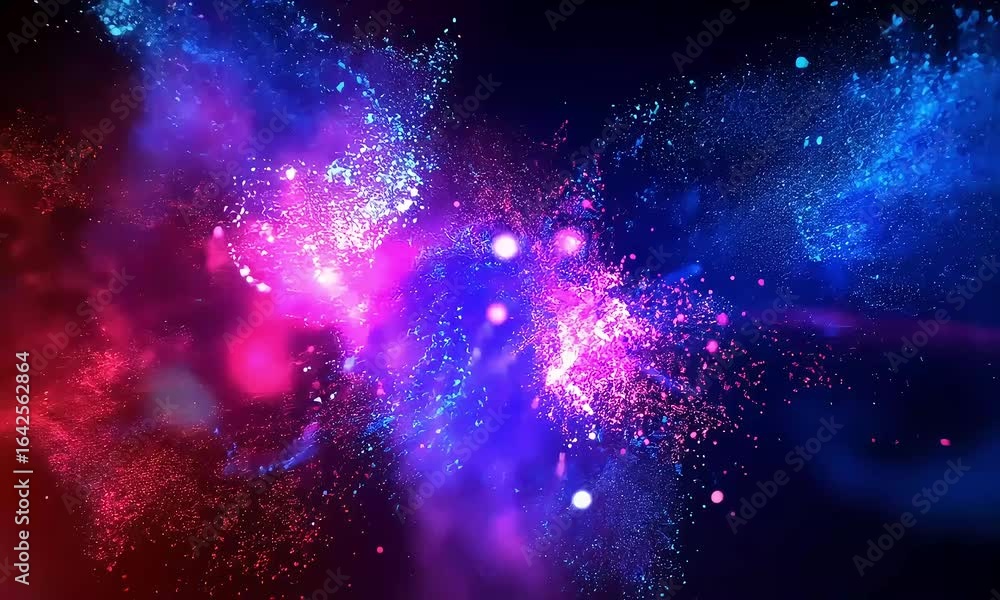 Poster abstract colorful space nebula background design