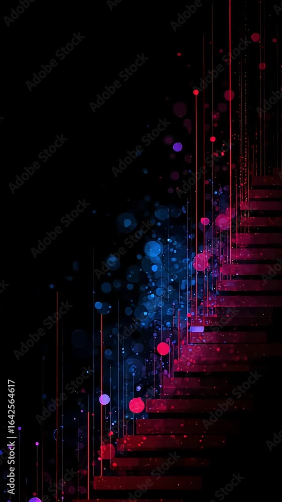 Poster abstract dynamic color streaks background