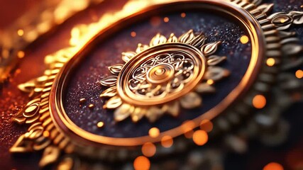 Luxury Golden Thai Pattern - Powered by Adobe