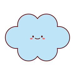 Blue Clouds Flat Vector Set