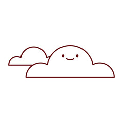 Blue Clouds Flat Vector Set