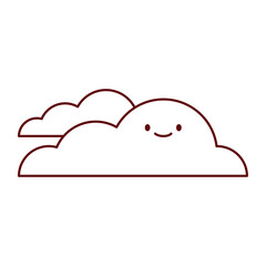 Blue Clouds Flat Vector Set