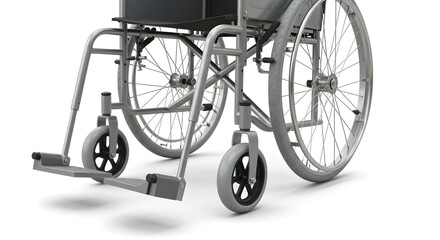 Fototapeta premium Mobility Aid Wheelchair on White Background 