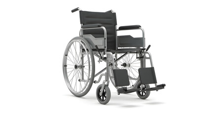 Fototapeta premium Medical Wheelchair Isolated on White 
