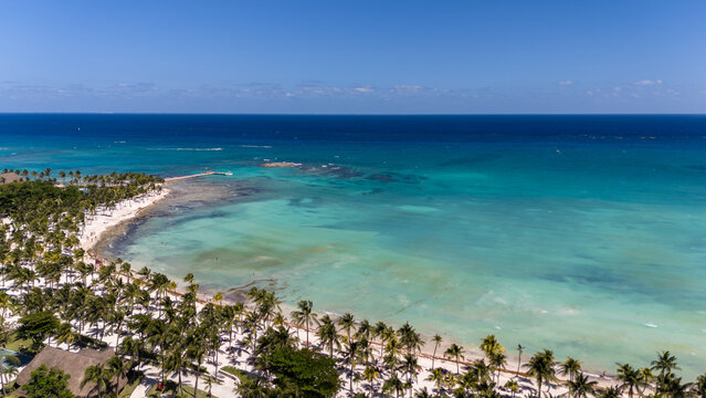 Riviera Maya Coastline with Clear Waters